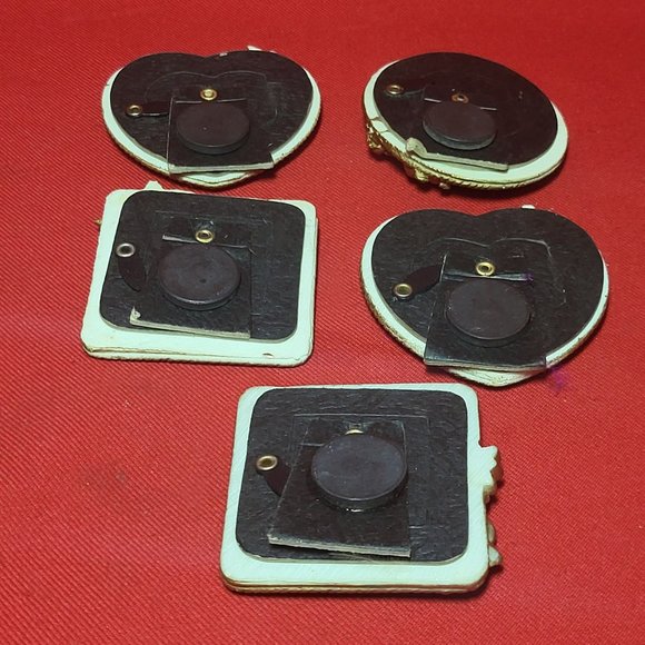 VTG Mini Golden Angel Cherub Picture Photo Frame Magnet Polyresin - Picture 5 of 11